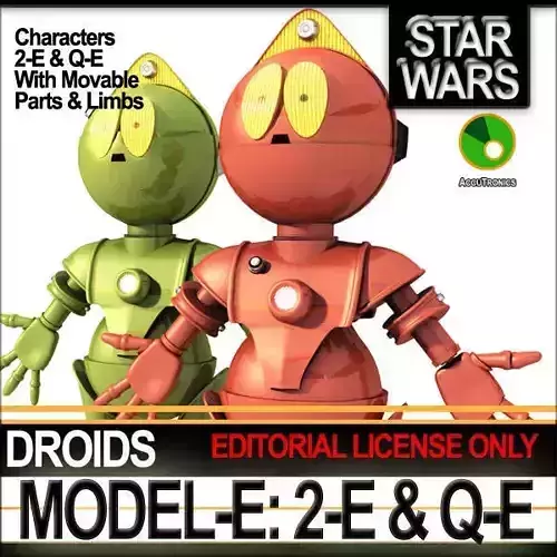 Star Wars Model-E Droids 2-E Q-E 3D model
