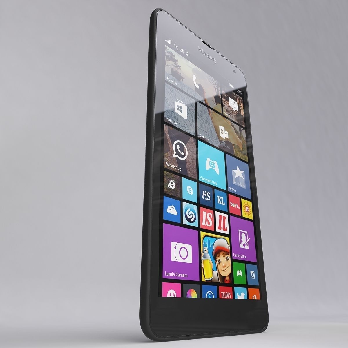 Microsoft Lumia 535 Gray 3D model_2