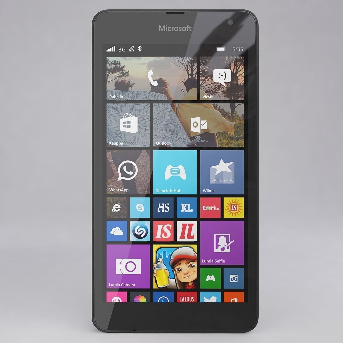 Microsoft Lumia 535 Gray 3D model_6