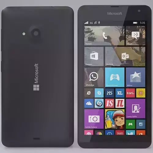 Microsoft Lumia 535 Gray 3D model
