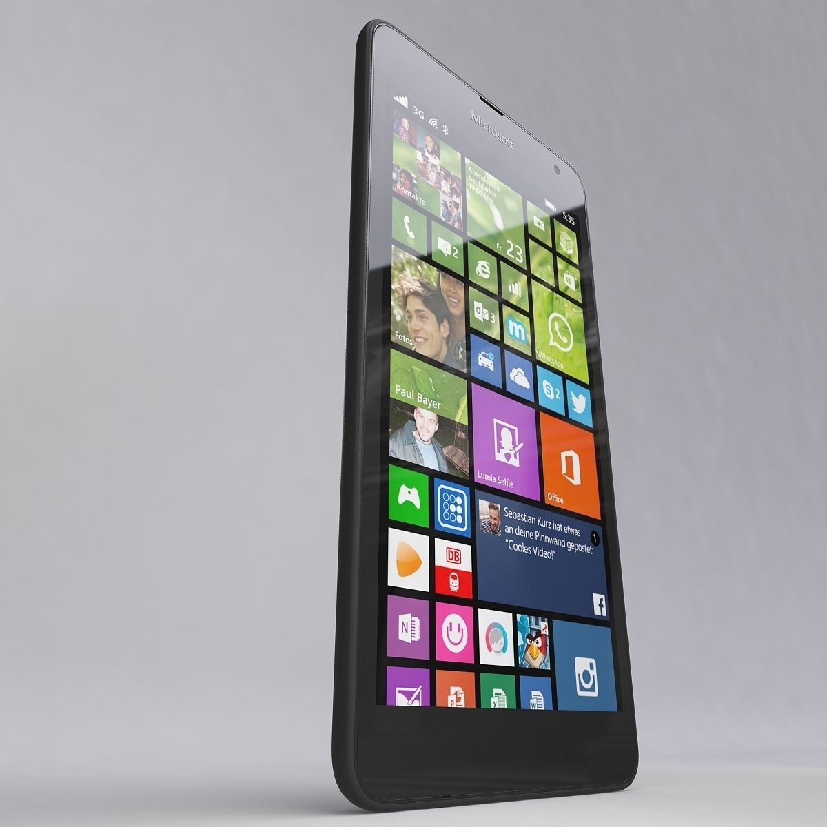 Microsoft Lumia 535 Gray 3D model_4