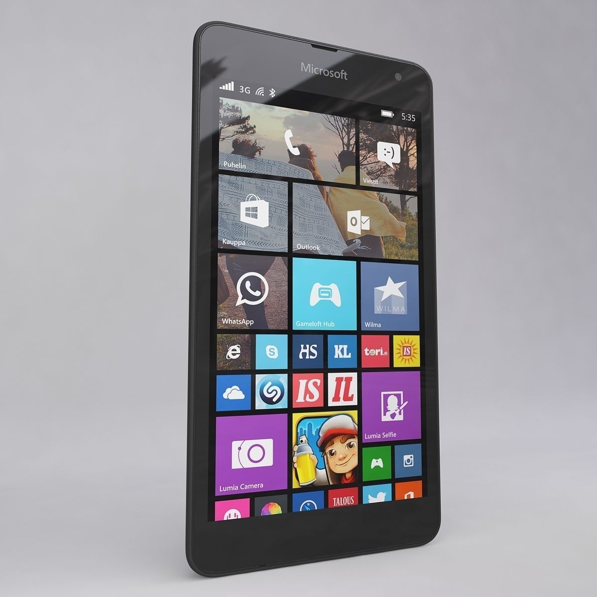 Microsoft Lumia 535 Gray 3D model_14