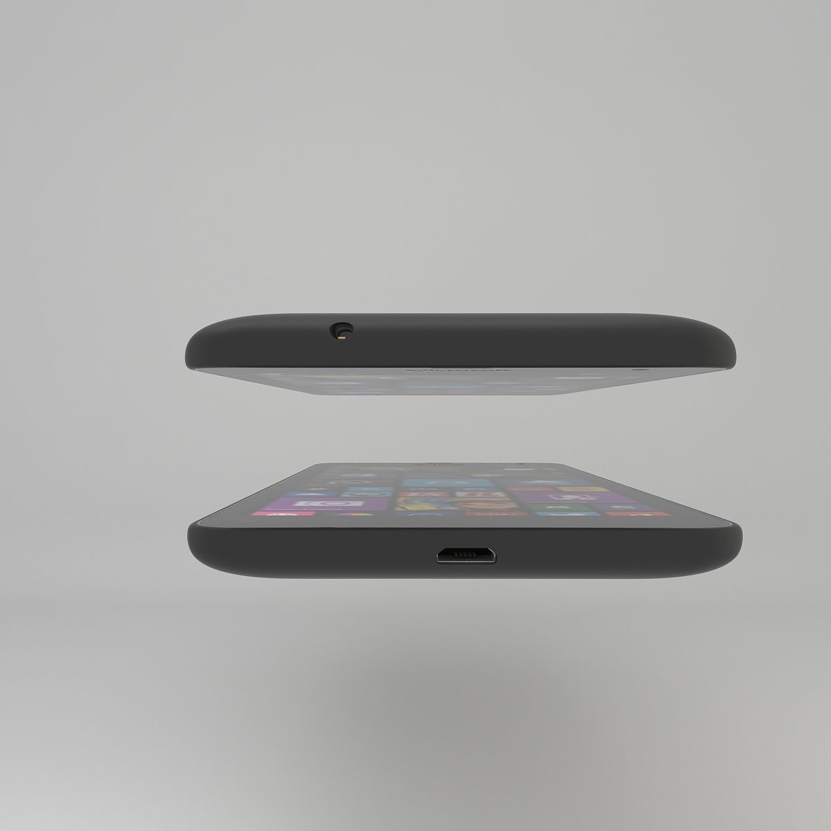Microsoft Lumia 535 Gray 3D model_9