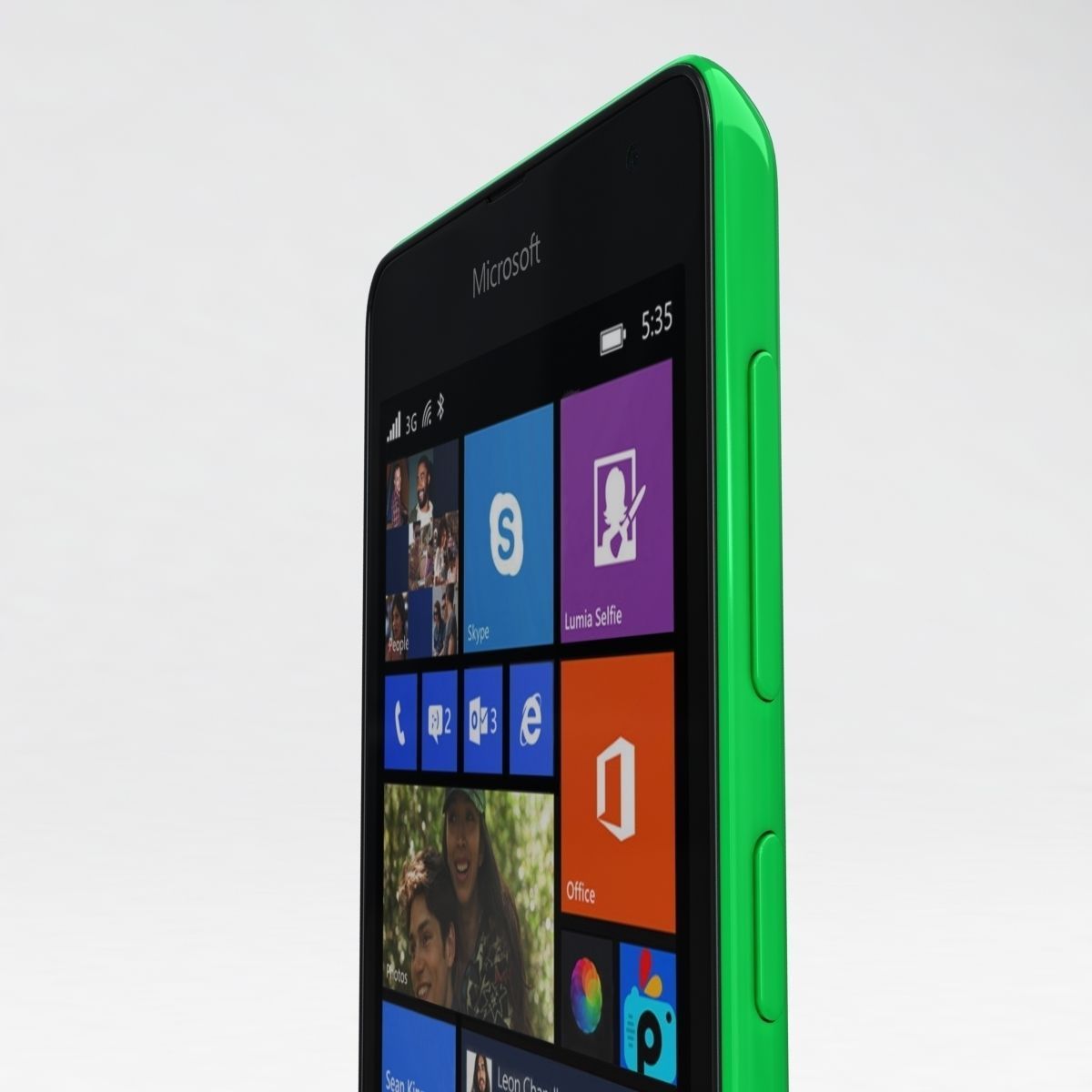 Microsoft Lumia 535 and Dual SIM All Colors Low-poly 3D model_23