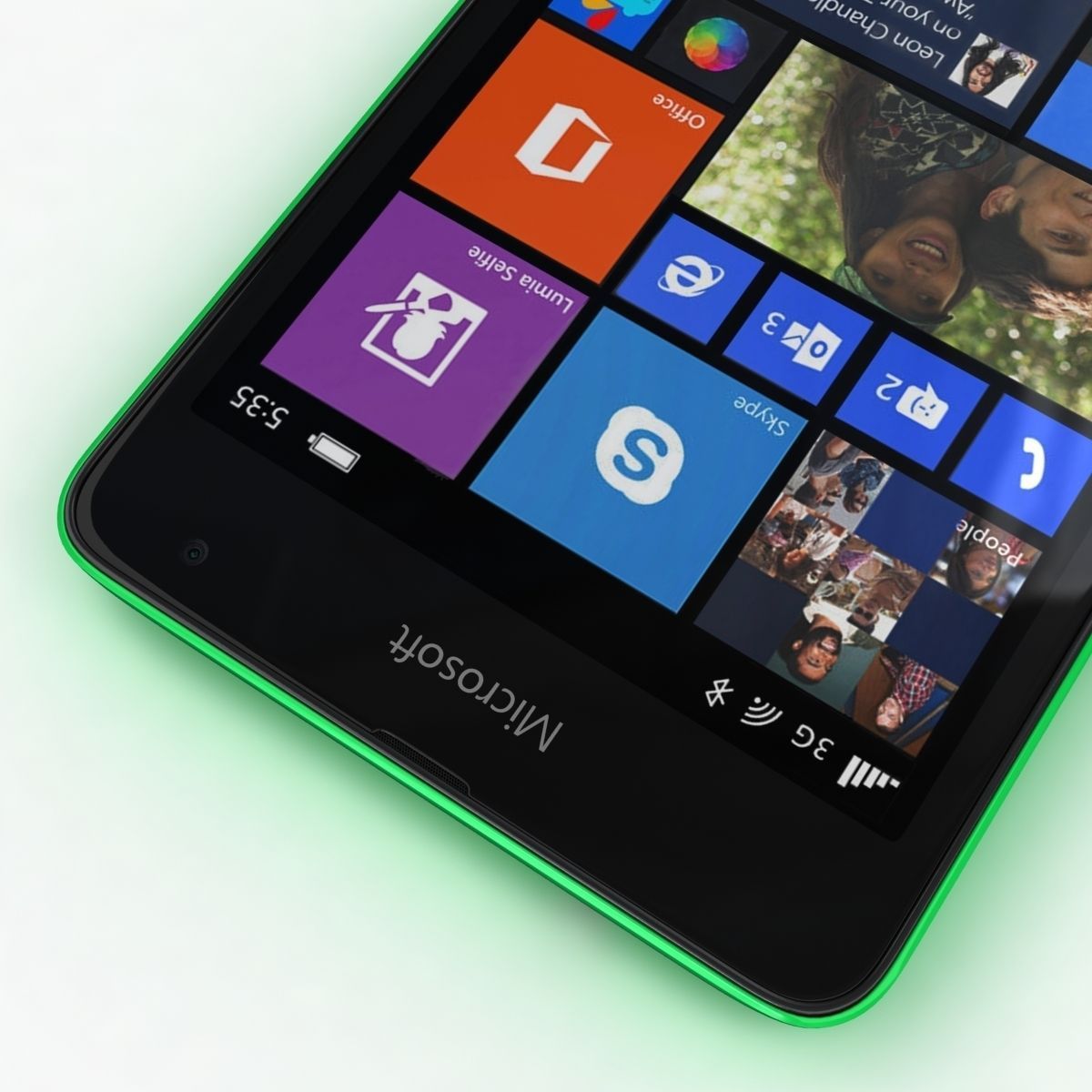 Microsoft Lumia 535 and Dual SIM All Colors Low-poly 3D model_17