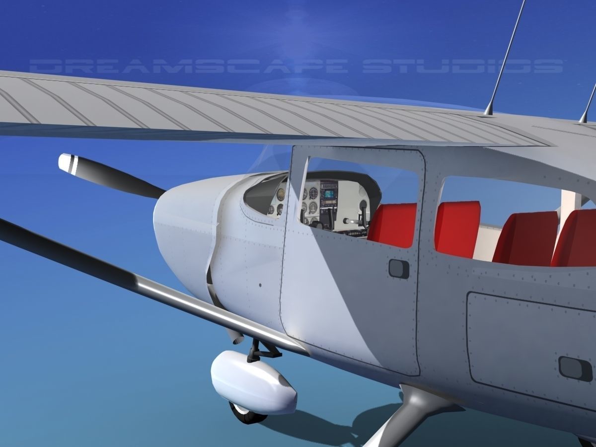 Cessna 172 Skyhawk STOL V03 3D model_12