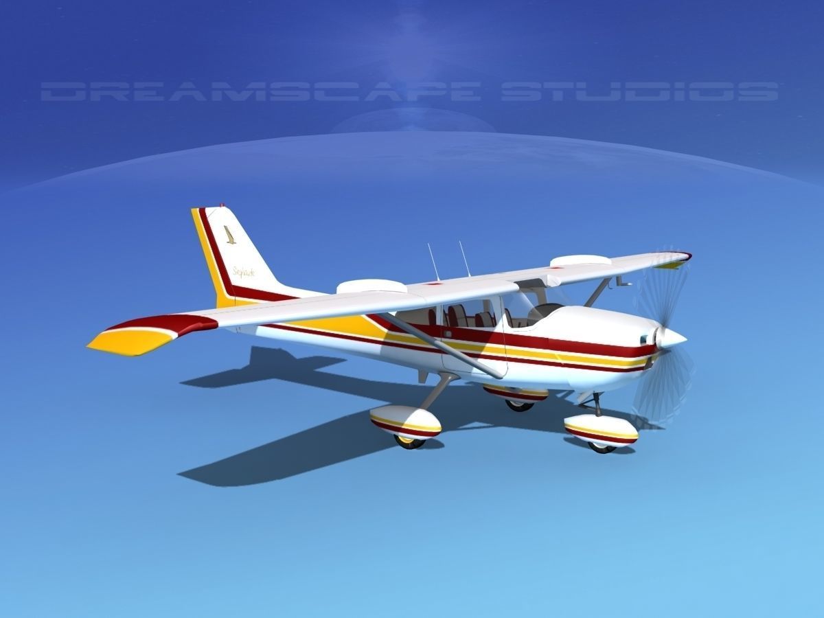 Cessna 172 Skyhawk STOL V03 3D model_3