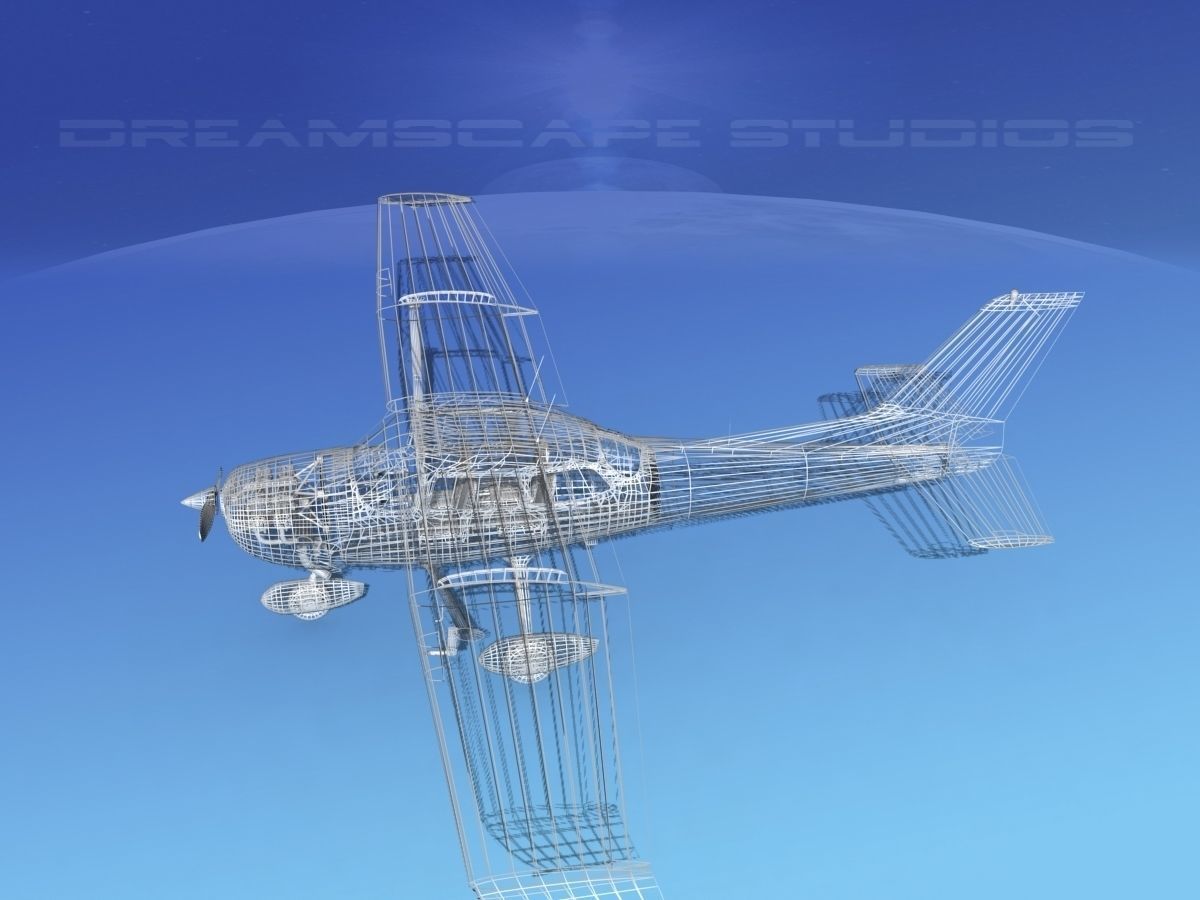 Cessna 172 Skyhawk STOL V03 3D model_15