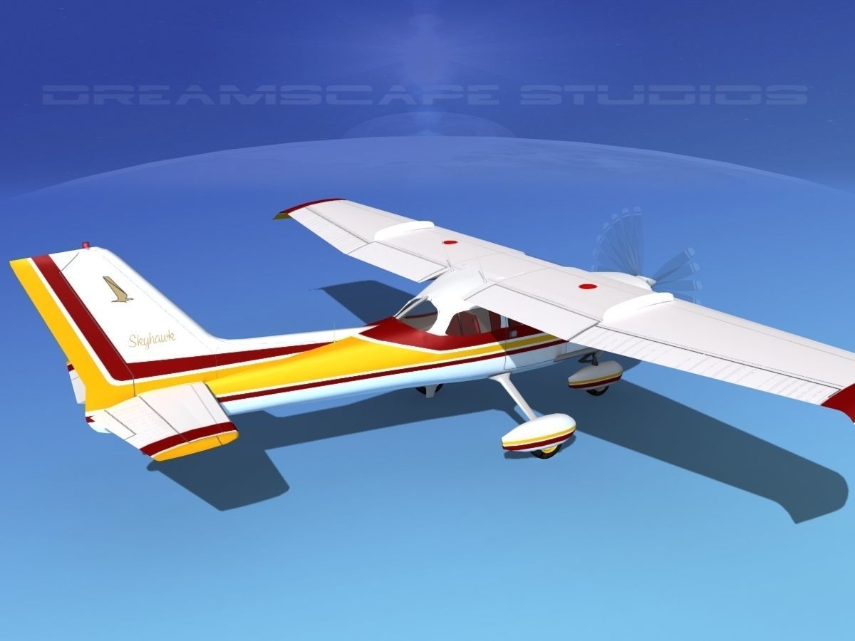 Cessna 172 Skyhawk STOL V03 3D model_5