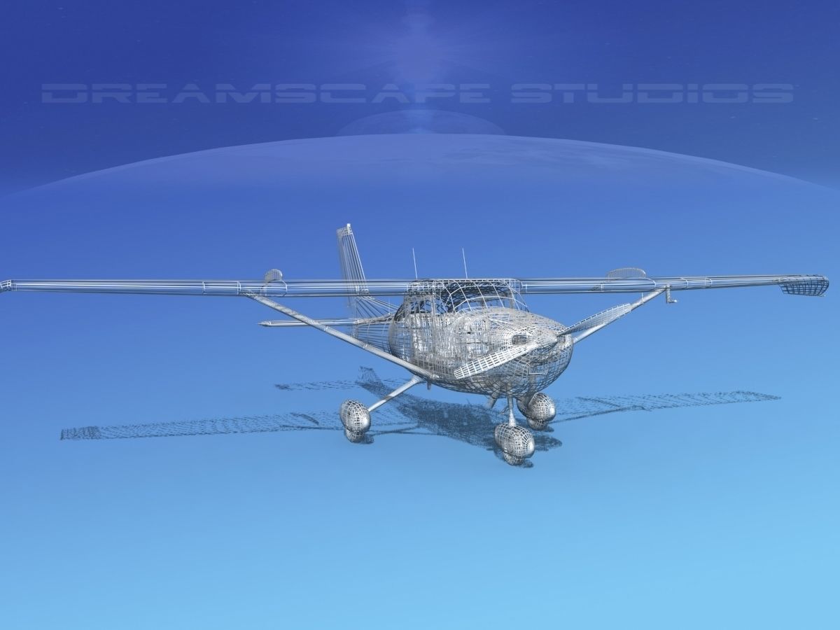 Cessna 172 Skyhawk STOL V03 3D model_14