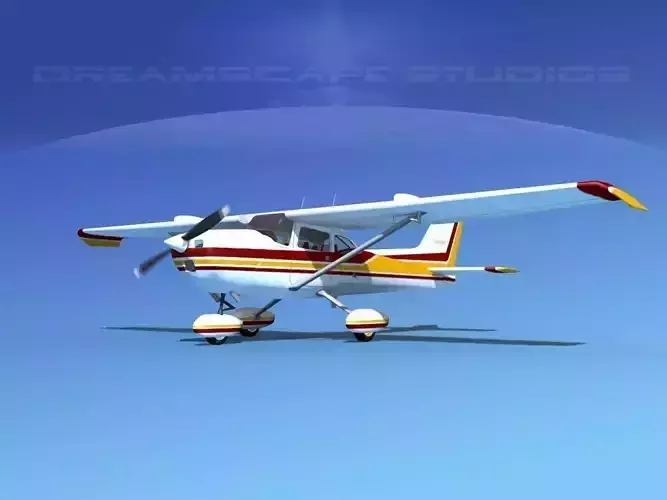 Cessna 172 Skyhawk STOL V03 3D model