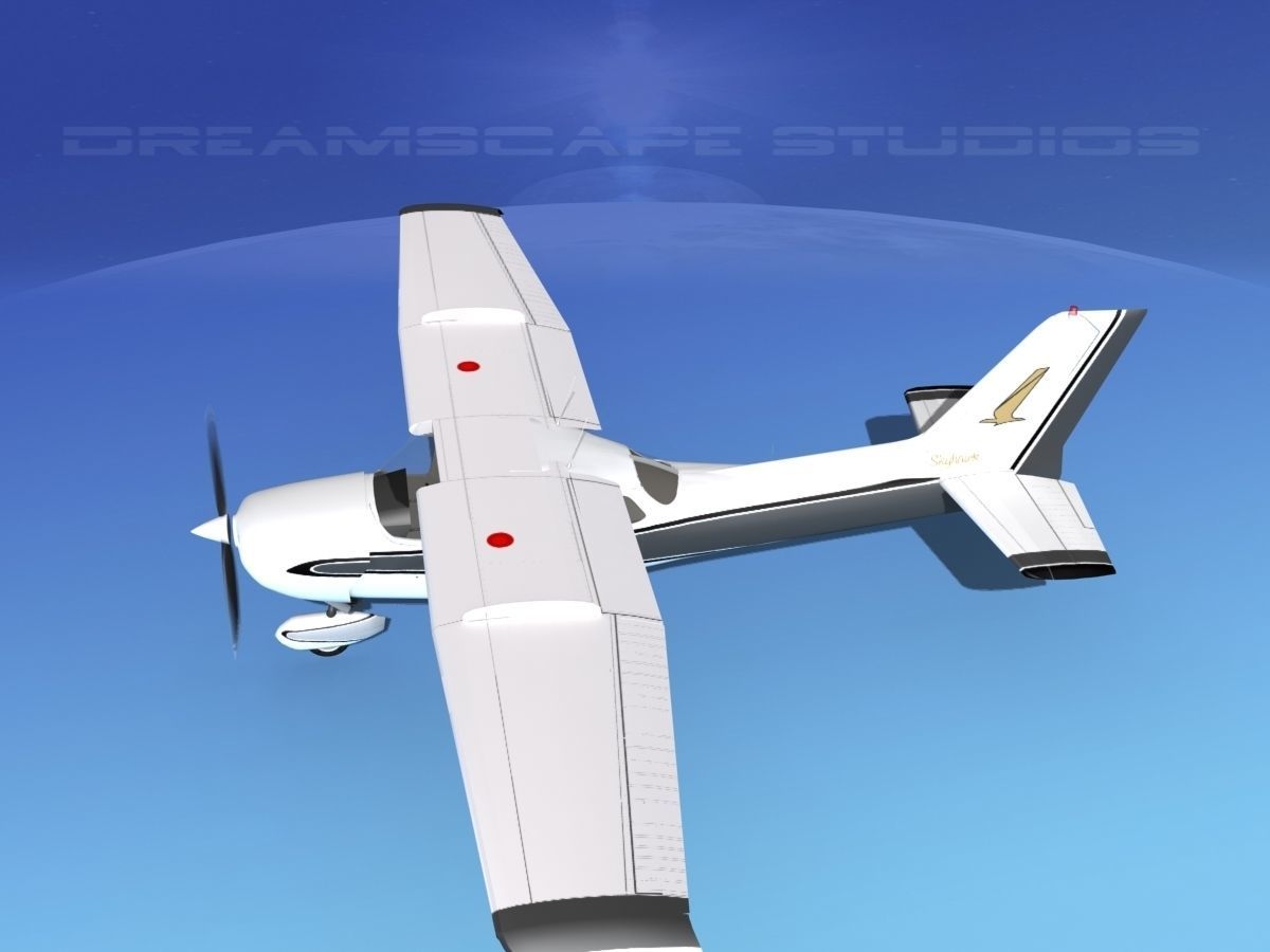 Cessna 172 Skyhawk STOL V04 3D model_11