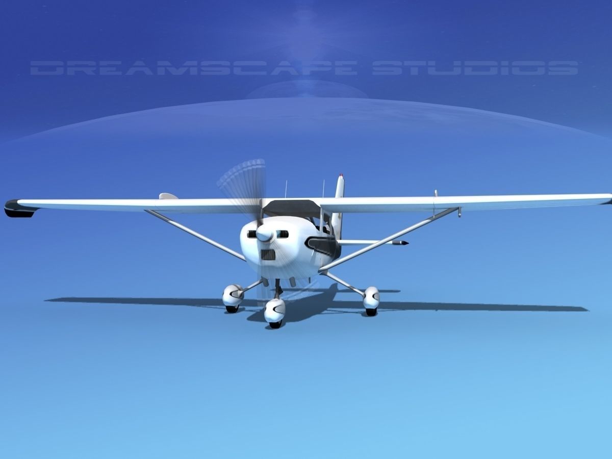 Cessna 172 Skyhawk STOL V04 3D model_3