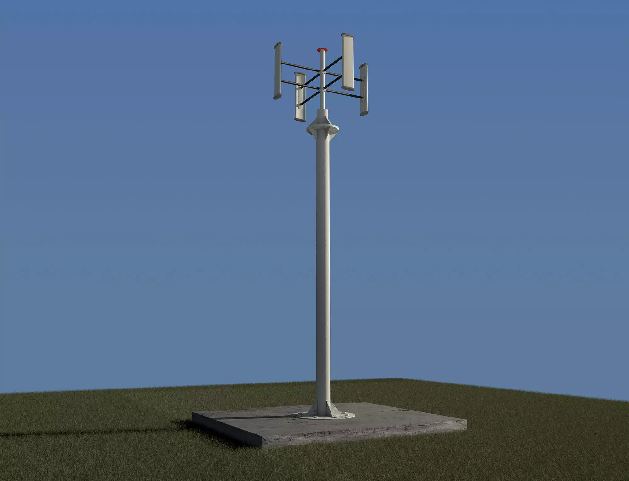 Vertical wind turbine 3D model