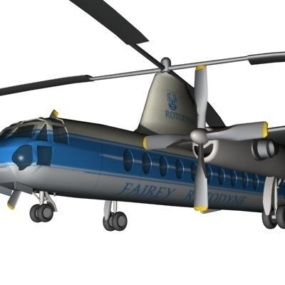 Fairey Rotodyne 3D Model 3D model_2