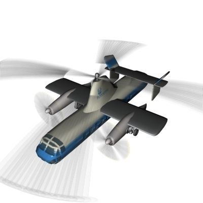 Fairey Rotodyne 3D Model 3D model_4