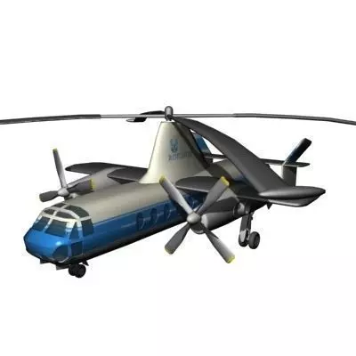 Fairey Rotodyne 3D Model 3D model_0