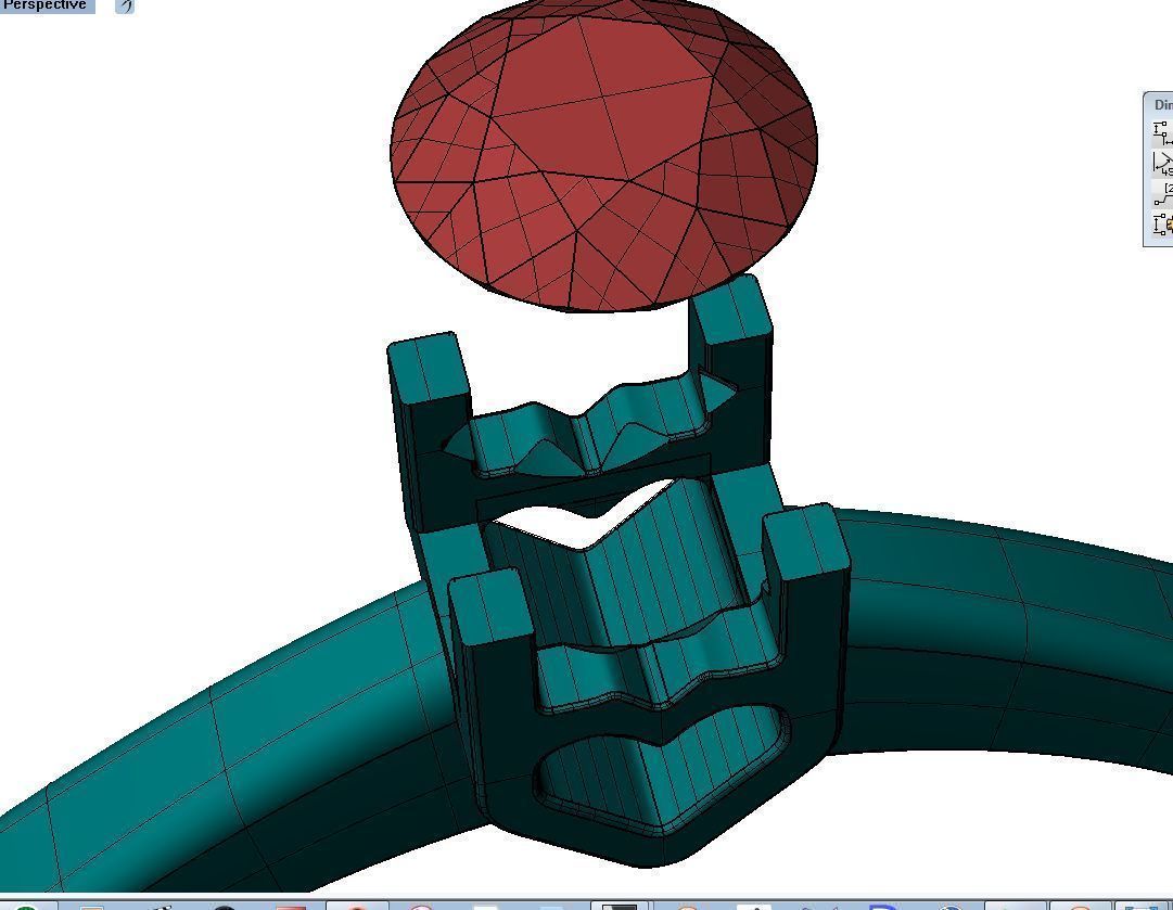 ring heart 3D print model_9