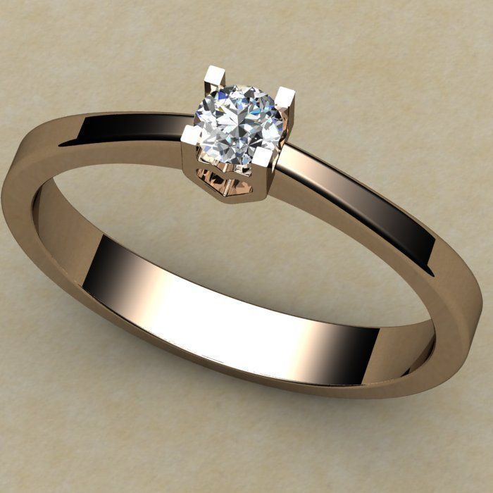 ring heart 3D print model_3