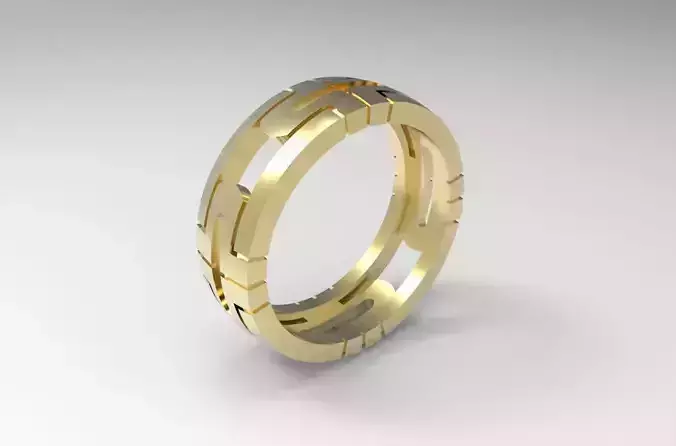 Ring wedding in gold
