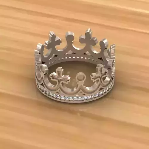 Ring crown 3D print model