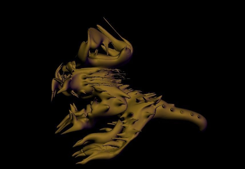 Glabber Monster 3D model_1