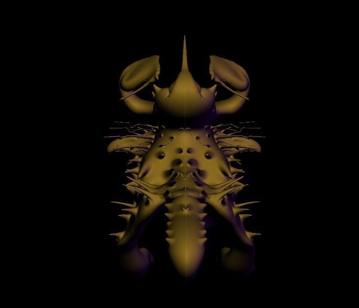 Glabber Monster 3D model_2