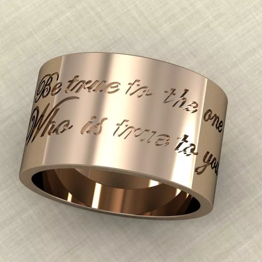 Be true to the one Who is true to you 3D print model_0