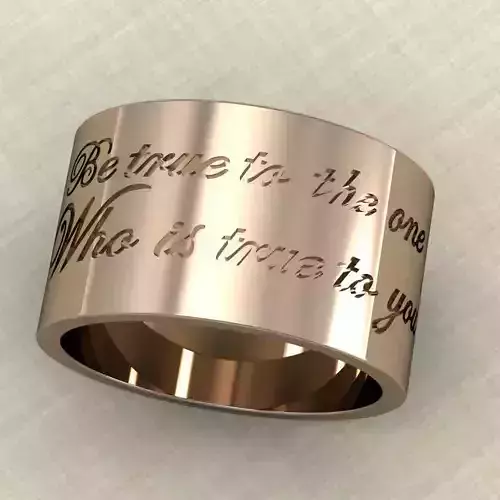 Be true to the one Who is true to you 3D print model