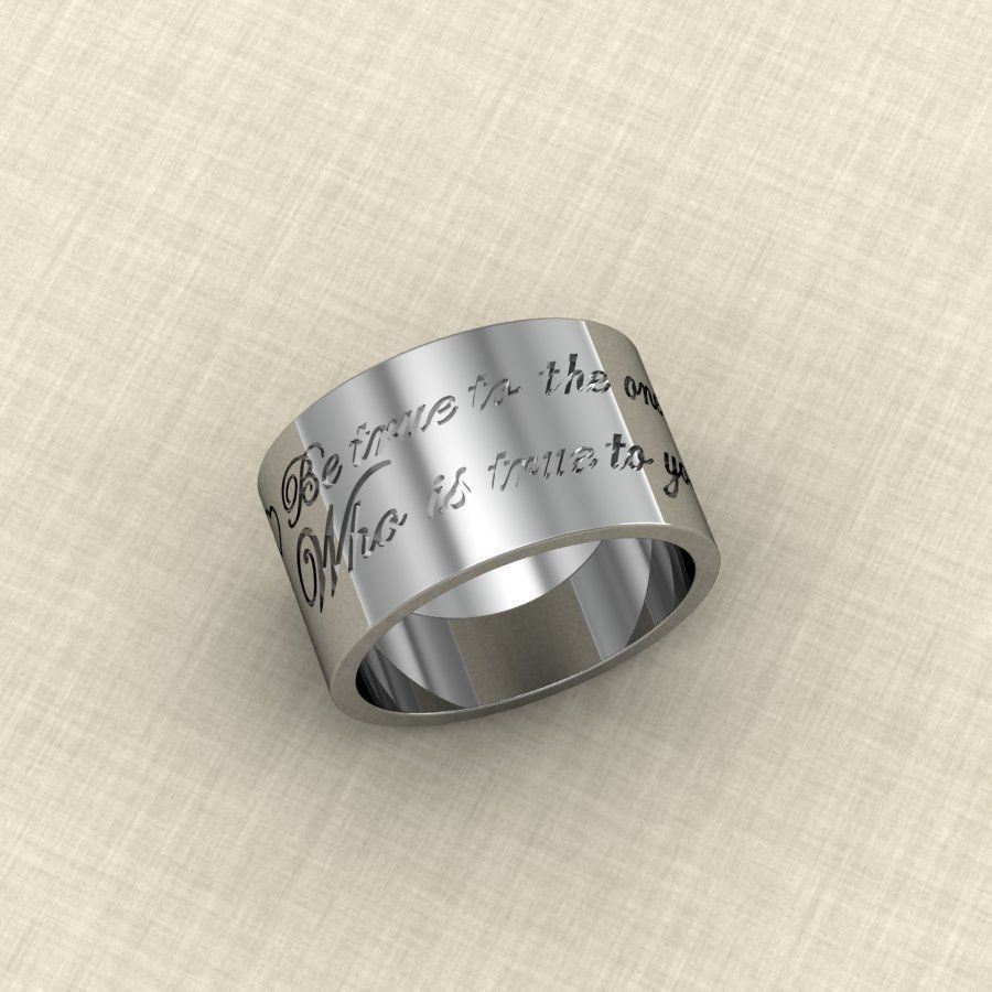 Be true to the one Who is true to you 3D print model_1