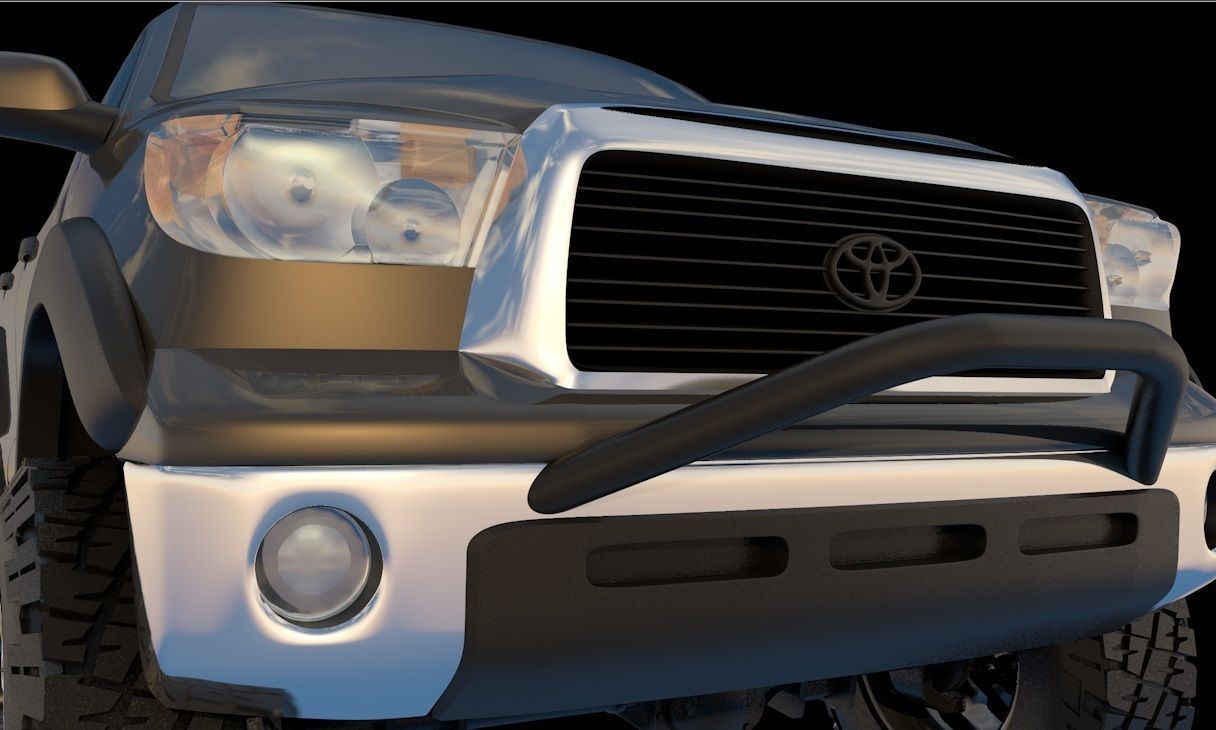 Toyota Tundra Low-poly 3D model_15