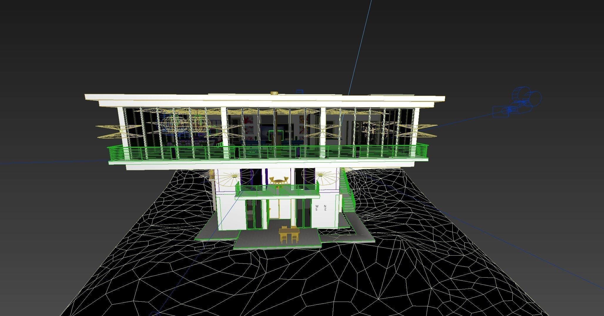 Amazing Cantilever House 3D model_8