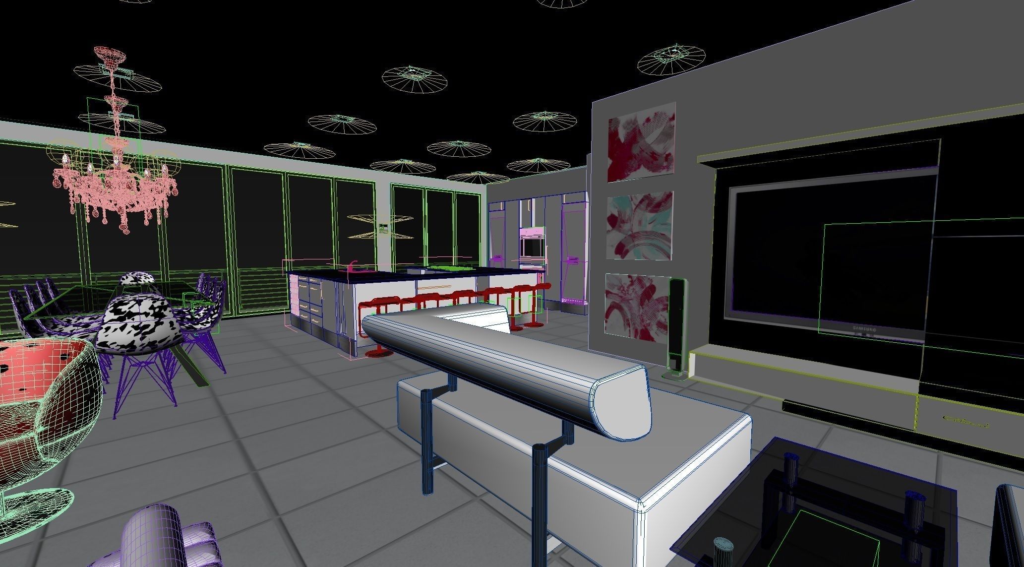 Amazing Cantilever House 3D model_7