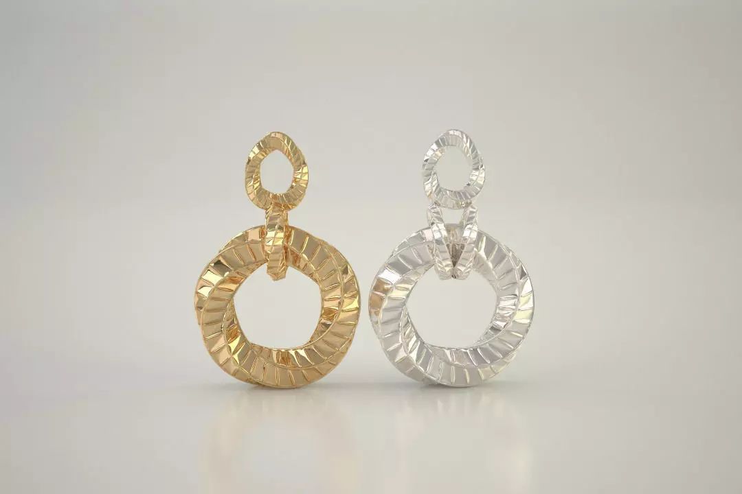 Golden Pendant 3D print model_0