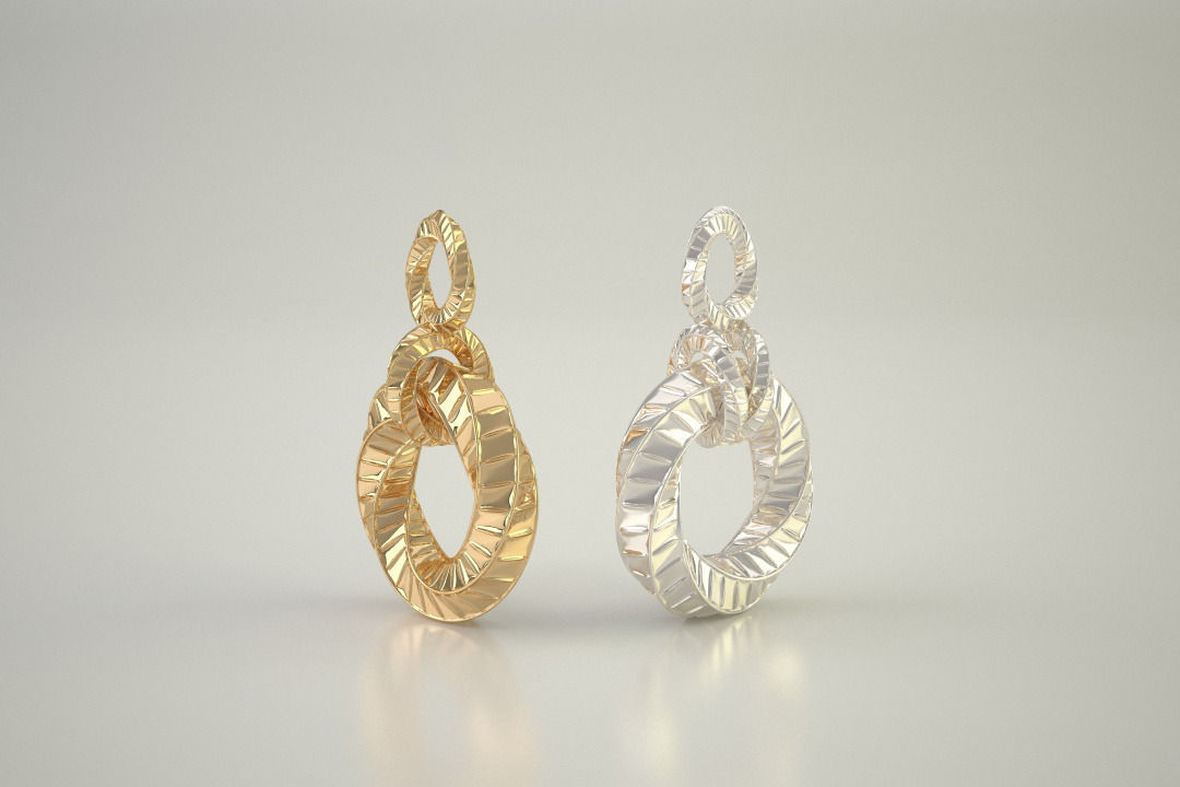 Golden Pendant 3D print model_1