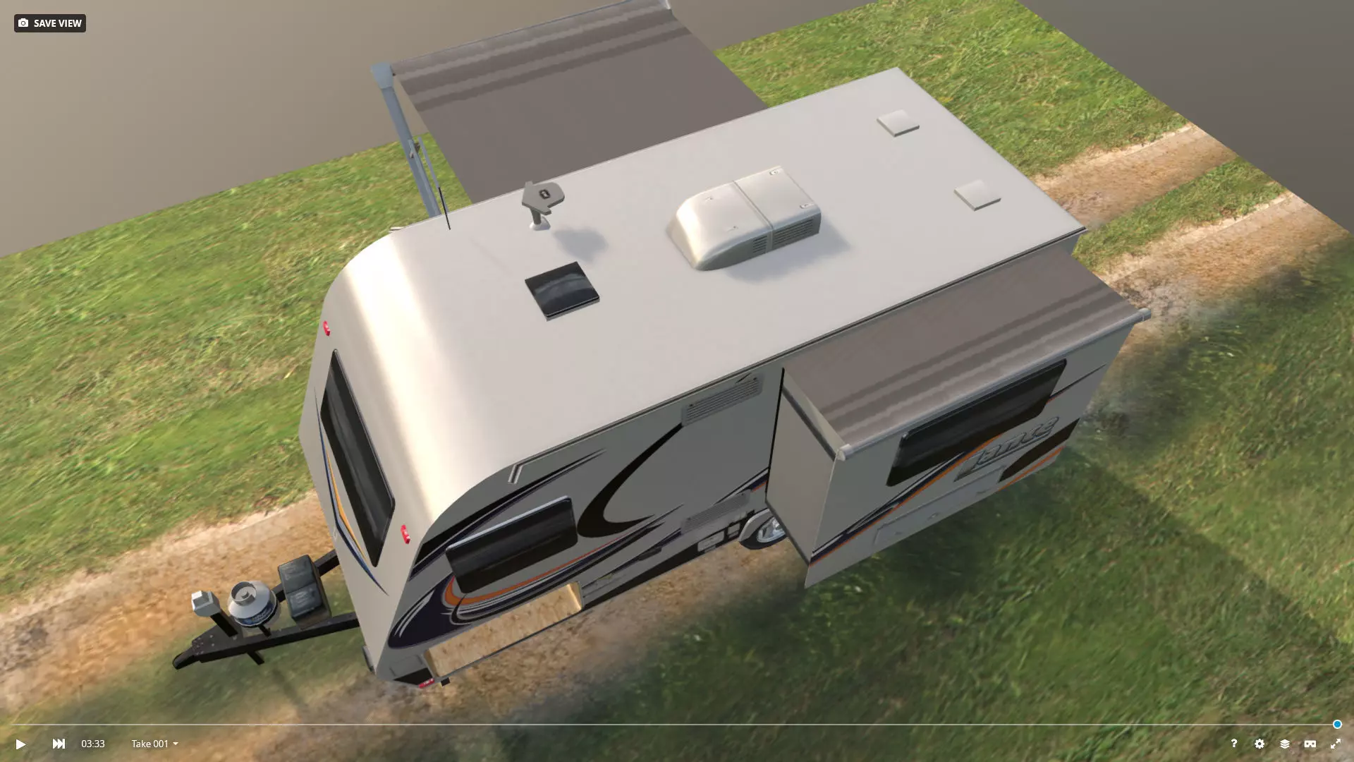 Lance 1575 Travel Trailer Low-poly 3D model_1