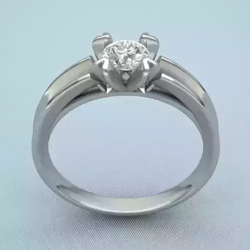 Ring solitaire diamond engagement