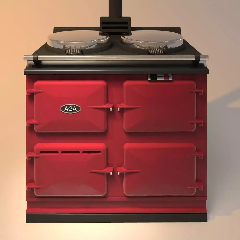 AGA stove red 3D model
