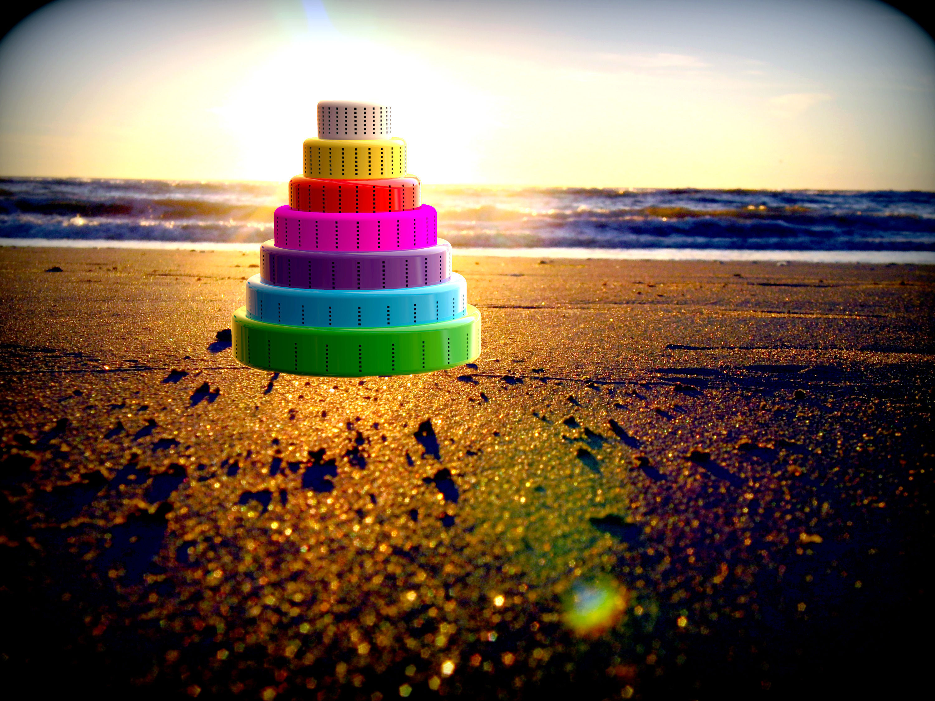 Sitoliya colorful stack of dominoes 3D print model_5