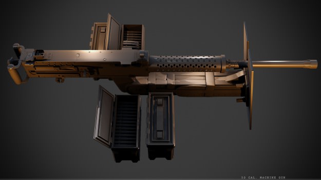 50 Cal Machinegun 3D model_3