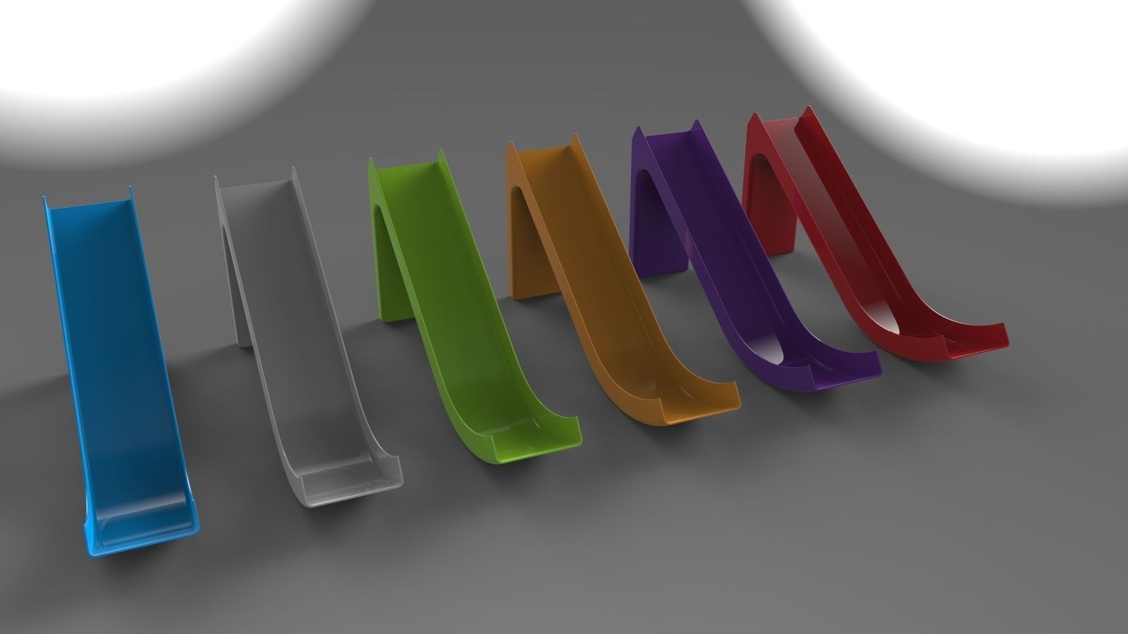 Car racing track 3D print model_4