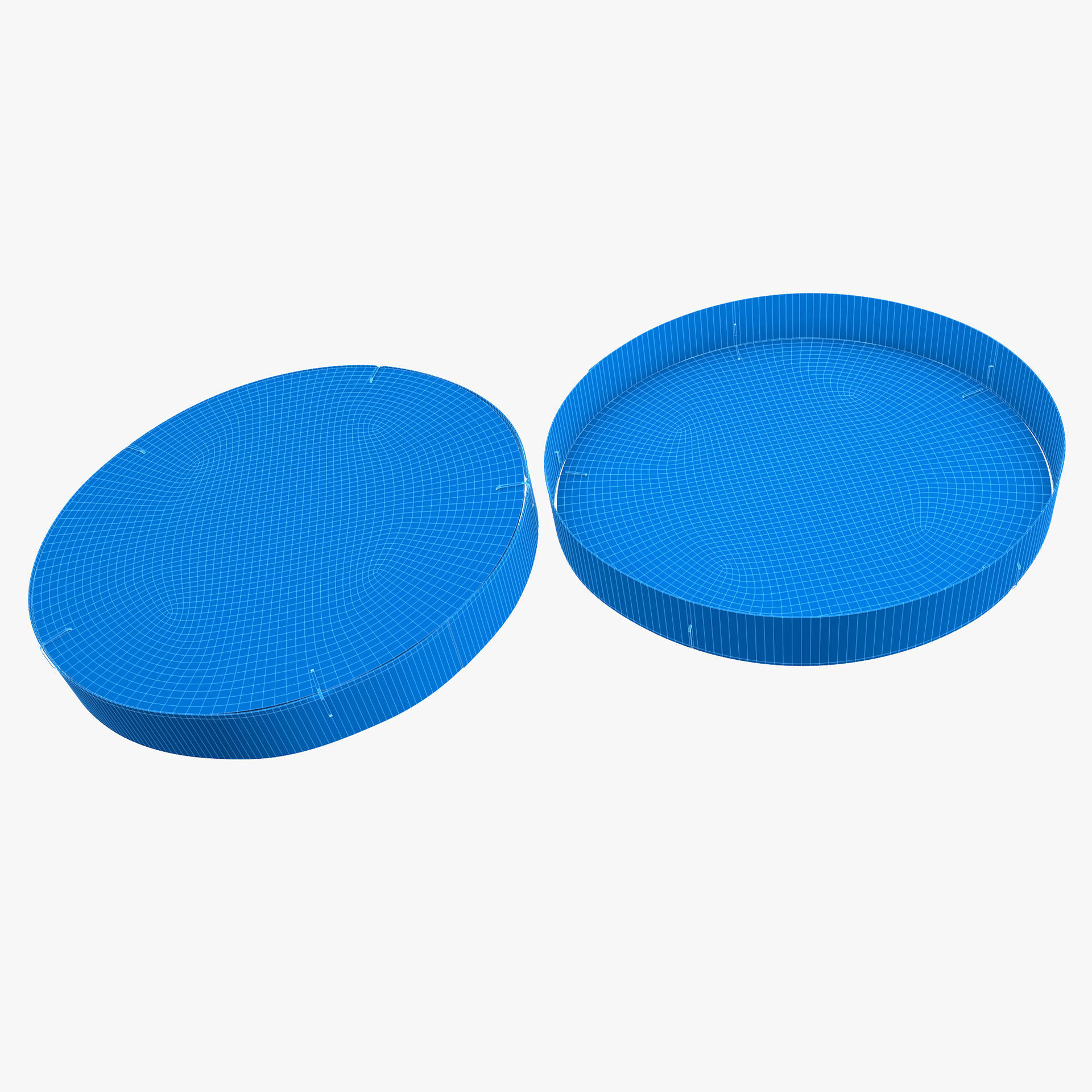 French Camembert box 3D model_7