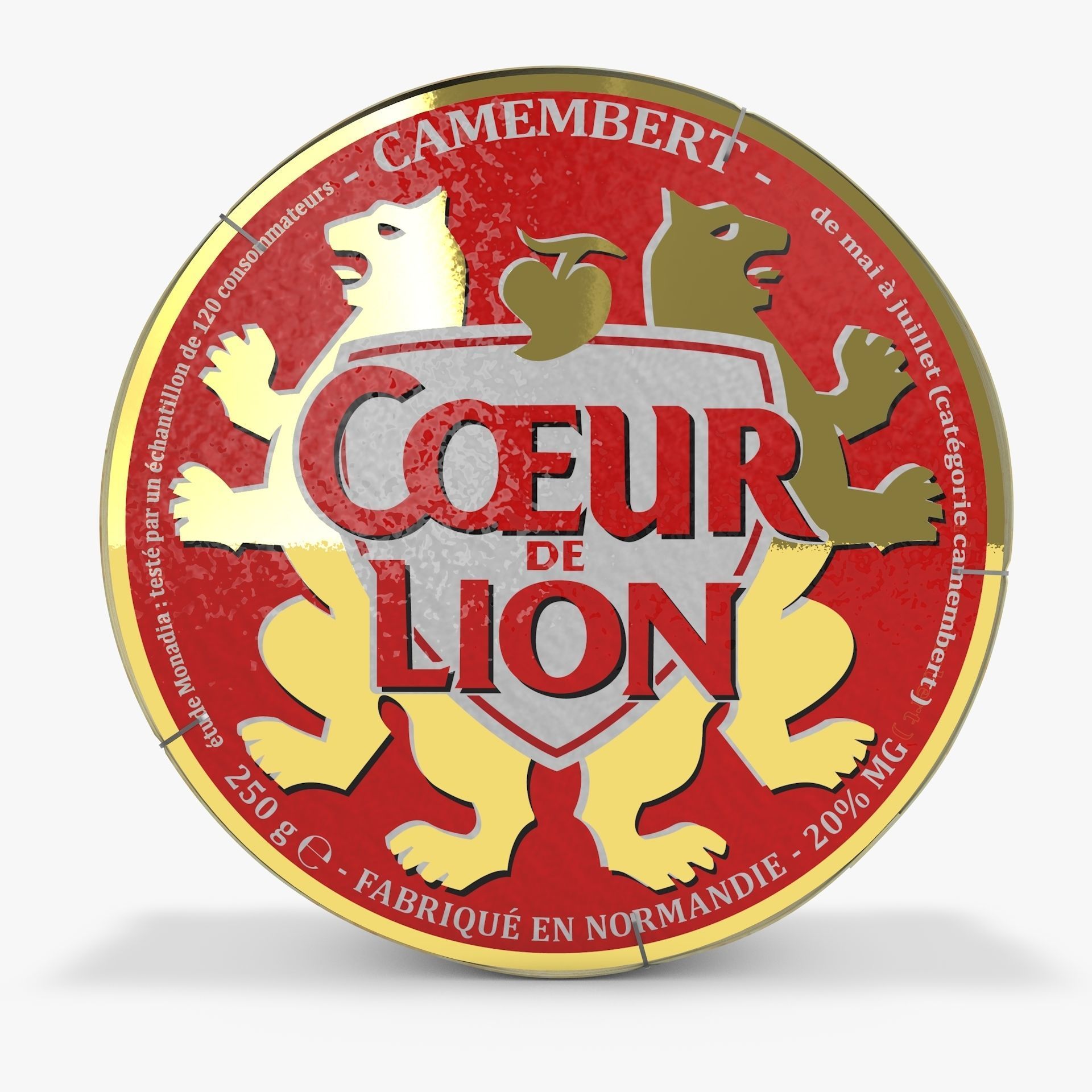 French Camembert box 3D model_3