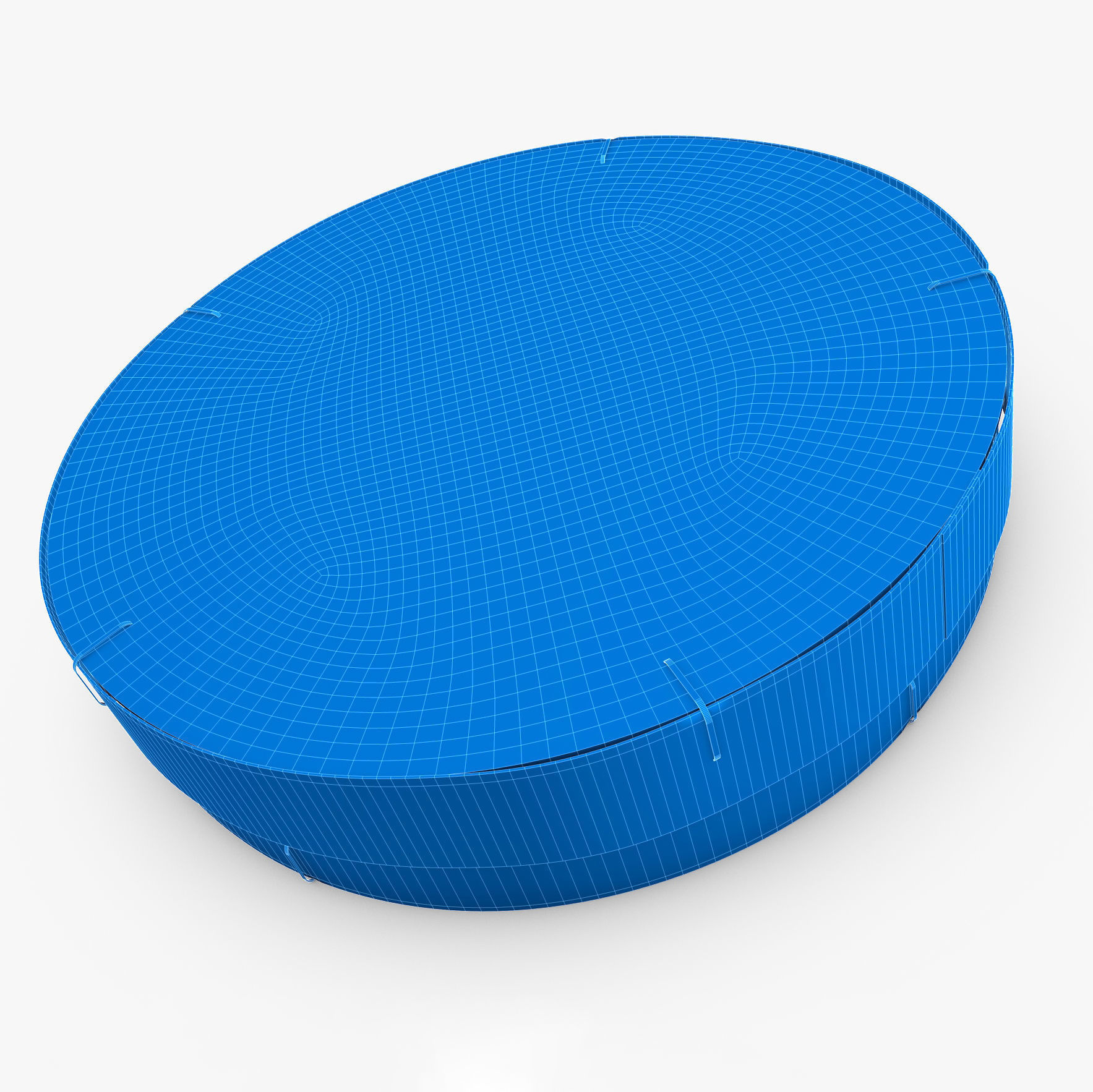 French Camembert box 3D model_2