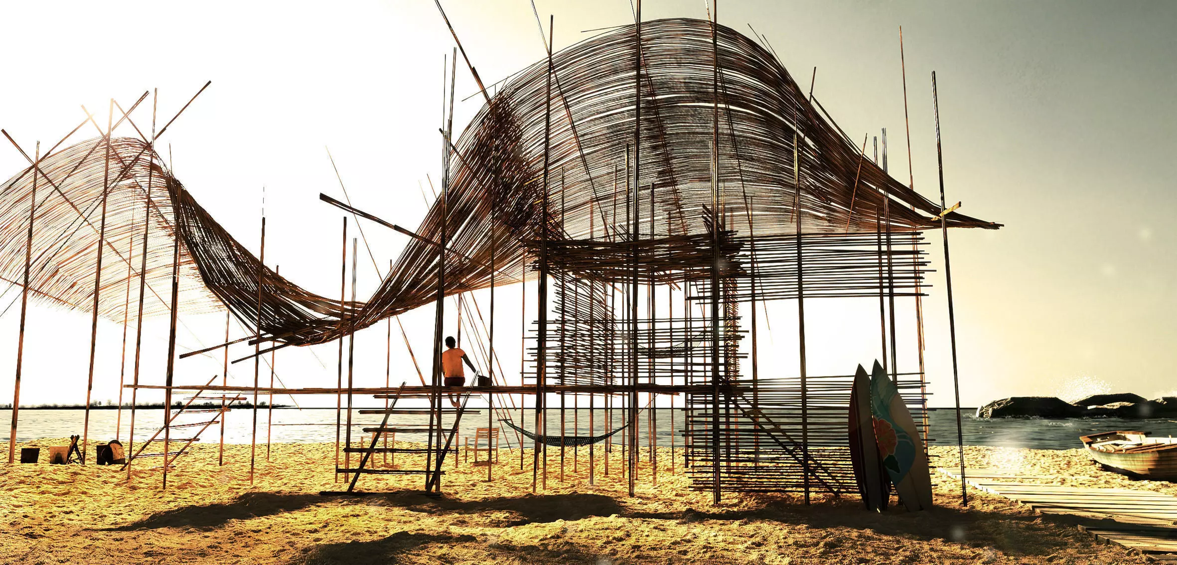 70s Concept House 3D model_0