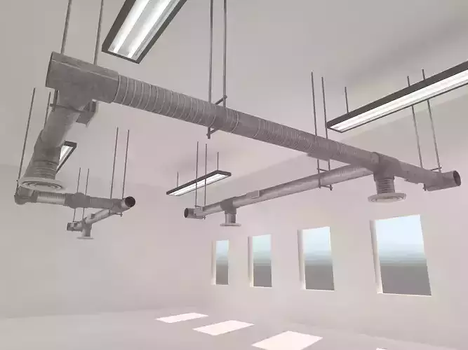 Ventilation system 3D model
