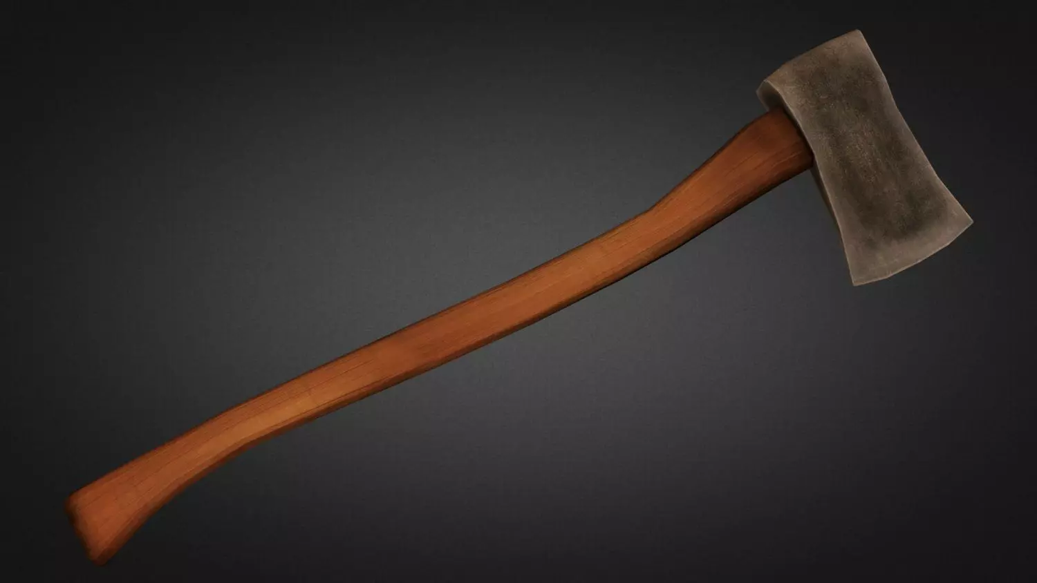 Axe Low Poly Low-poly 3D model_0