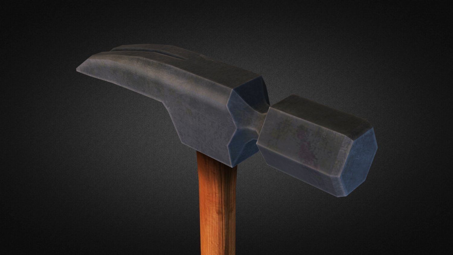 Hammer Low-poly 3D model_1