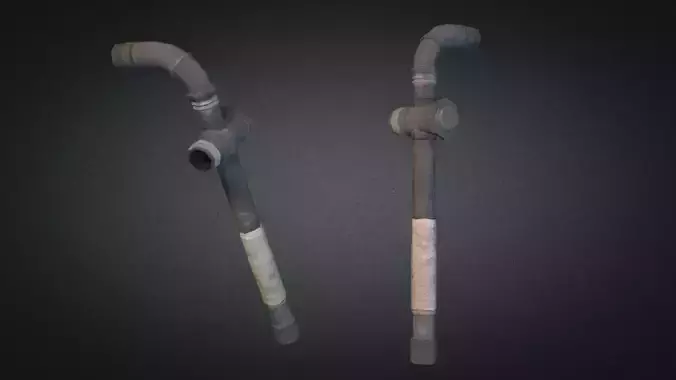 Pipe Weapon Low-poly 3D model