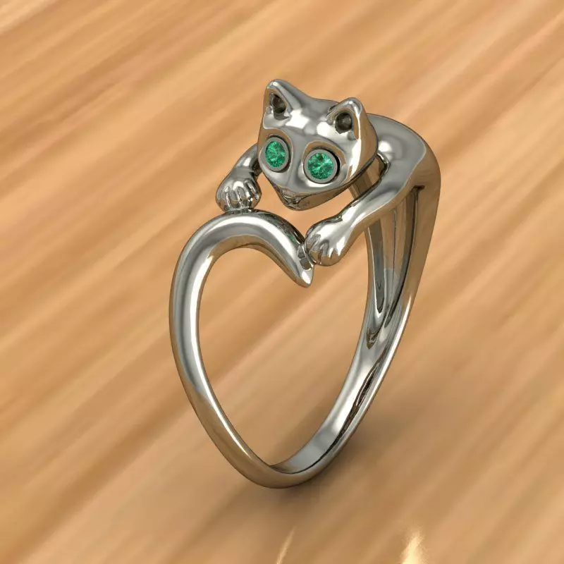 Ring Cat 3D print model_0